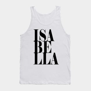 Isabella Girls Name Bold Font Tank Top